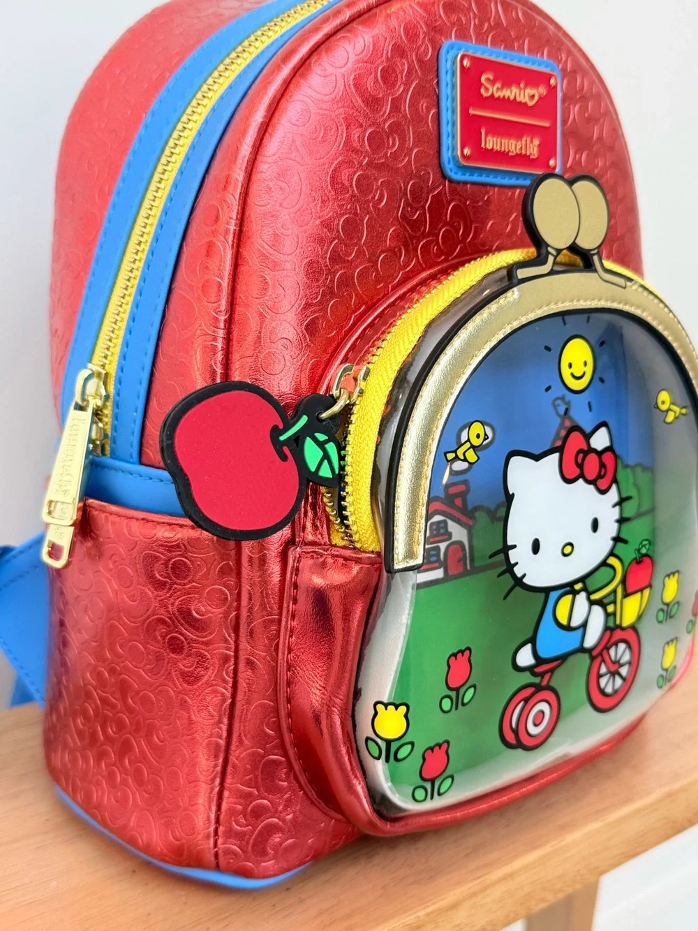 Sanrio Loungefly Hello Kitty 50th Anniversary Metallic Mini Backpack